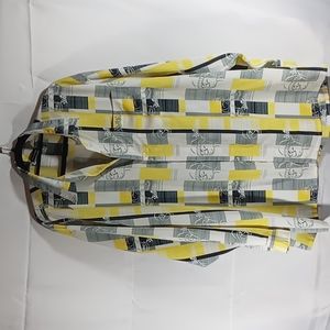 South Pole XL Long Sleeve shirt with yellow, gray and white with graphic print